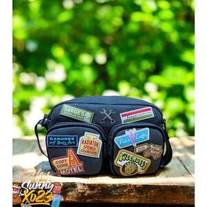 Loungefly Disney Pixar Cars Radiator Springs Patches Crossbody Bag